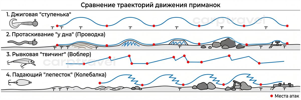 Основные проводки октября и моменты, когда щука чаще всего атакует