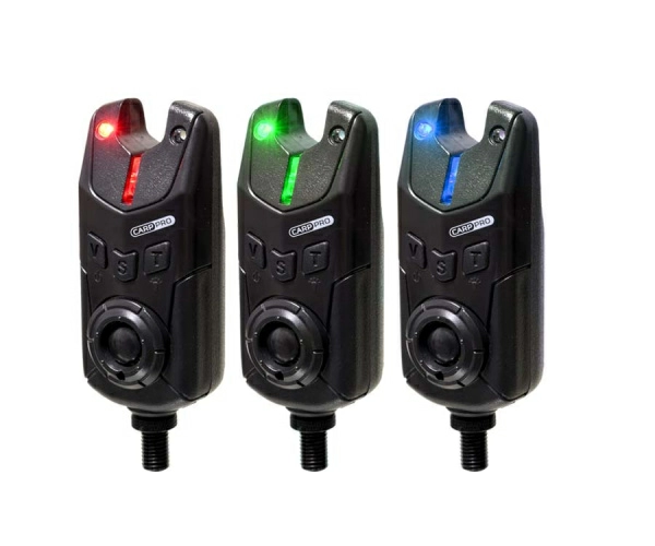Набор электронных сигнализаторов  с пейджером и лампой 3+1 (в кейсе) Carp Pro Hastam Multicolor 4