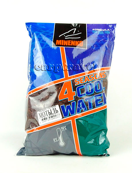 Прикормка зимняя Minenko Cool Water-Ready to use Bloodworm 1 кг (Мотыль) 