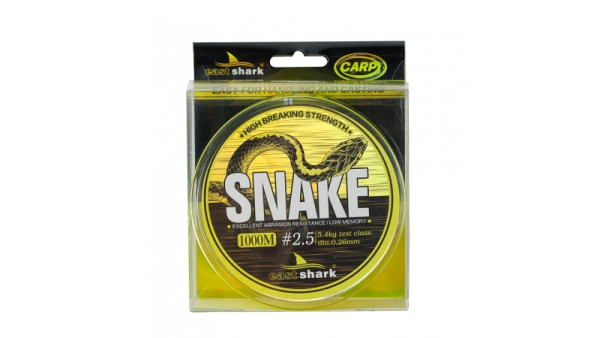Леска EastShark  SNAKE  1000м 8,1кг 0,32мм (флюоресцентный жёлтый) 