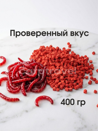 Пеллетс Carptravel Pellets Bloodworm 2мм 400 г (Мотыль)   Красный2