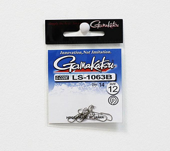Крючки с лопаткой Gamakatsu  LS-1063B Ring Eye Serie Size 12  