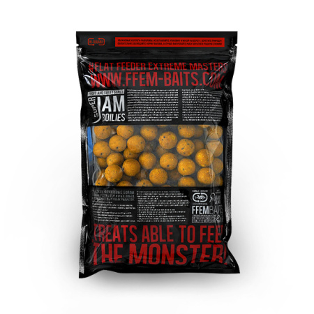 Бойлы тонущие FFEM Baits Super Jam Honey Corn 20мм 1 кг (Медовая кукуруза)