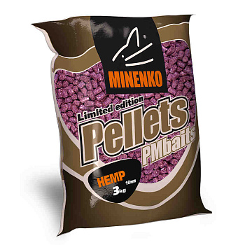 Пеллетс Minenko PMbaits Hemp 10мм 3 кг (Конопля)   Темный