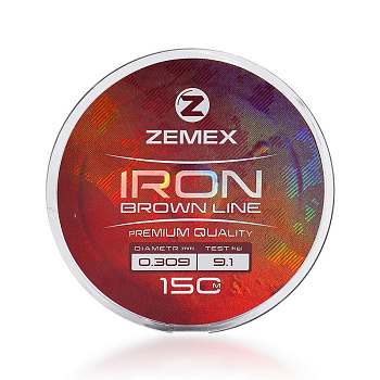 Леска Zemex IRON  150м 3,8кг/0,203мм (Коричневая) 