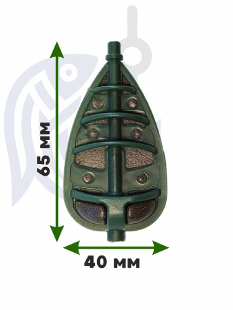 Набор неоснащенных кормушек 4 шт+ топтушка  Tackle Fish Wide XL Flat Method 100г